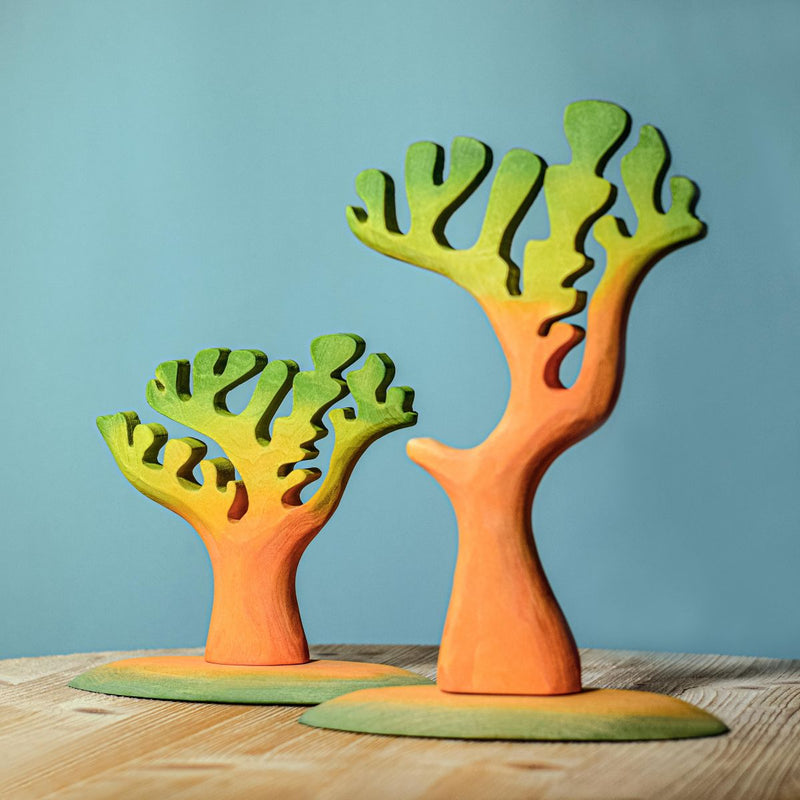 Wooden Dinosaur Trees - Set of 2