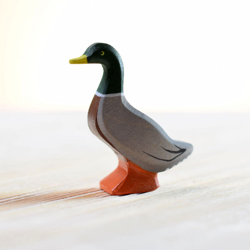 Wooden Mallard Duck - Standing