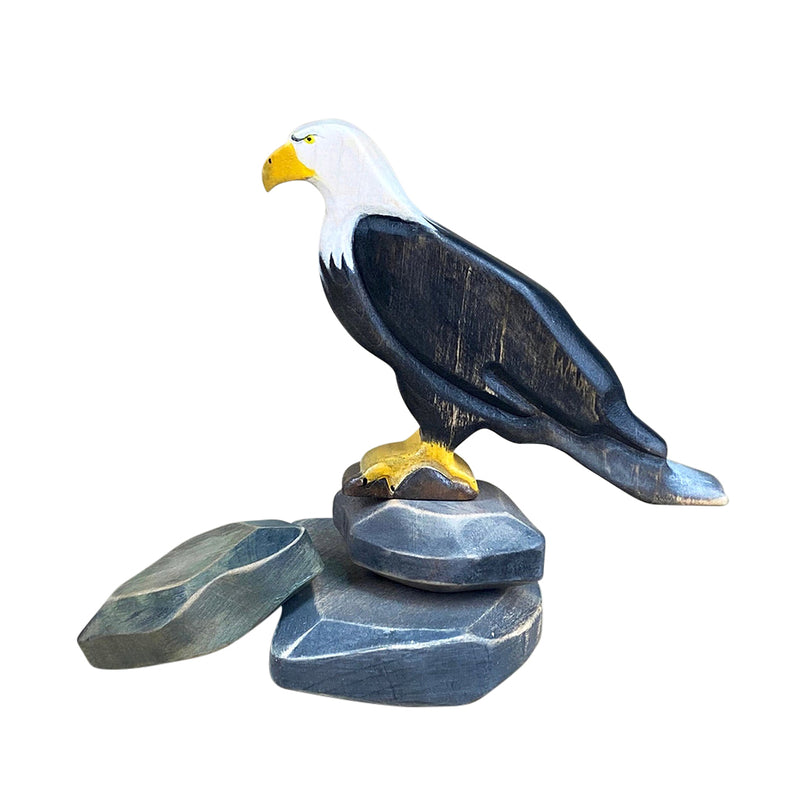 Wooden Toy Bald Eagle Figure
