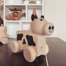 Wooden Pull Along Cow – Maisie