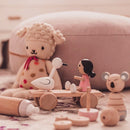 Wooden Pull Along Girl and Swan - Jasmine & Josephine