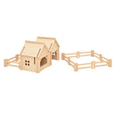 Wooden Farm Set with Fencing - Large Set