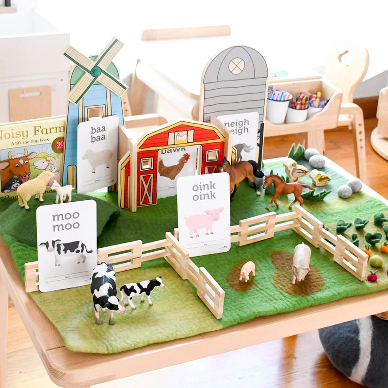 Large Farm Play Mat Small World Play Toys Natural Toys