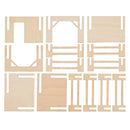 Wooden Farm Shelter with Fencing - Medium Set