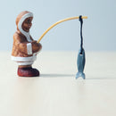 Wooden Eskimo Fishing Set