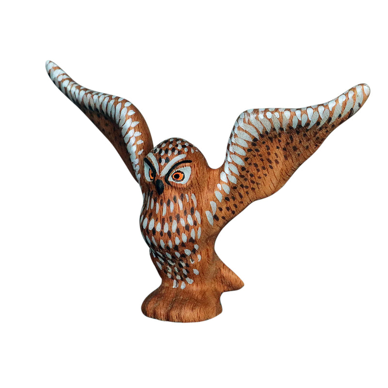 Wooden Owl - Flying