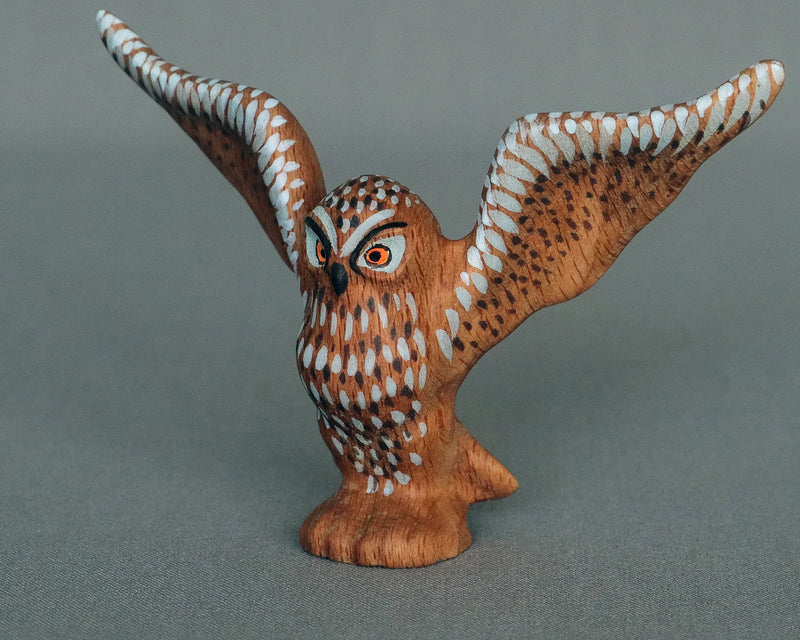 Wooden Owl - Flying