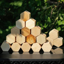 Wooden Honeycomb Blocks - Natural
