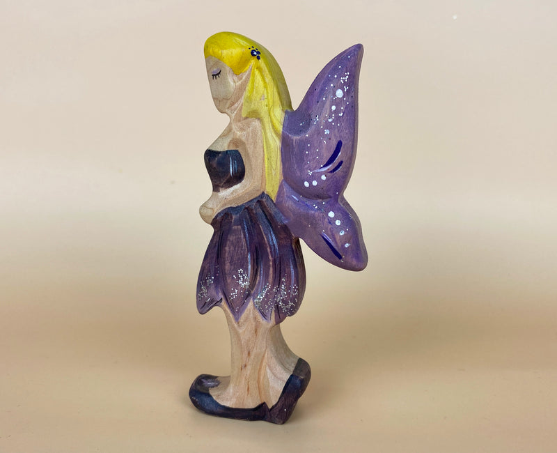 Wooden Fairy Flying - Purple