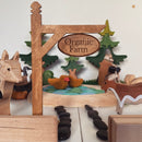 Wooden Organic Farm Sign