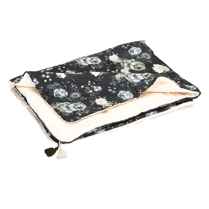 Soft Floral Muslin Baby Quilt | Happy Go Ducky