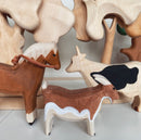 Wooden Toy Goat Figure