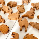 Wooden Kangaroo Figure