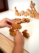 Wooden Rabbit Figure