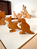 Wooden Tyrannosaurus Figure