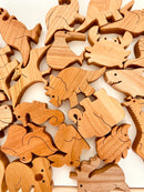 Wooden Rabbit Figure