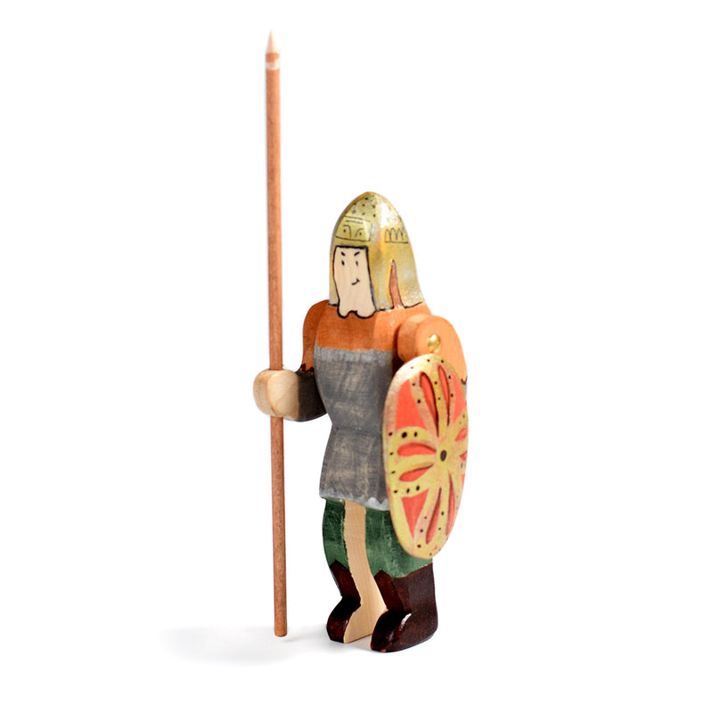 Wooden Dacian Knight & Steed Set