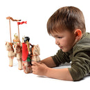 Wooden Dacian Knight & Steed Set