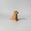 Wooden Puppy Sitting