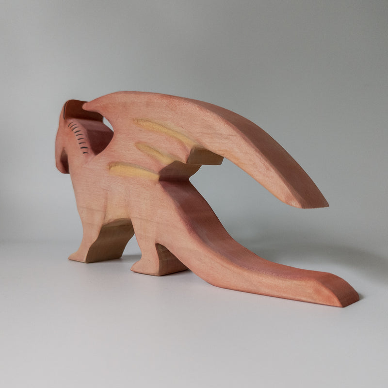 Large Wooden Dragon - Red
