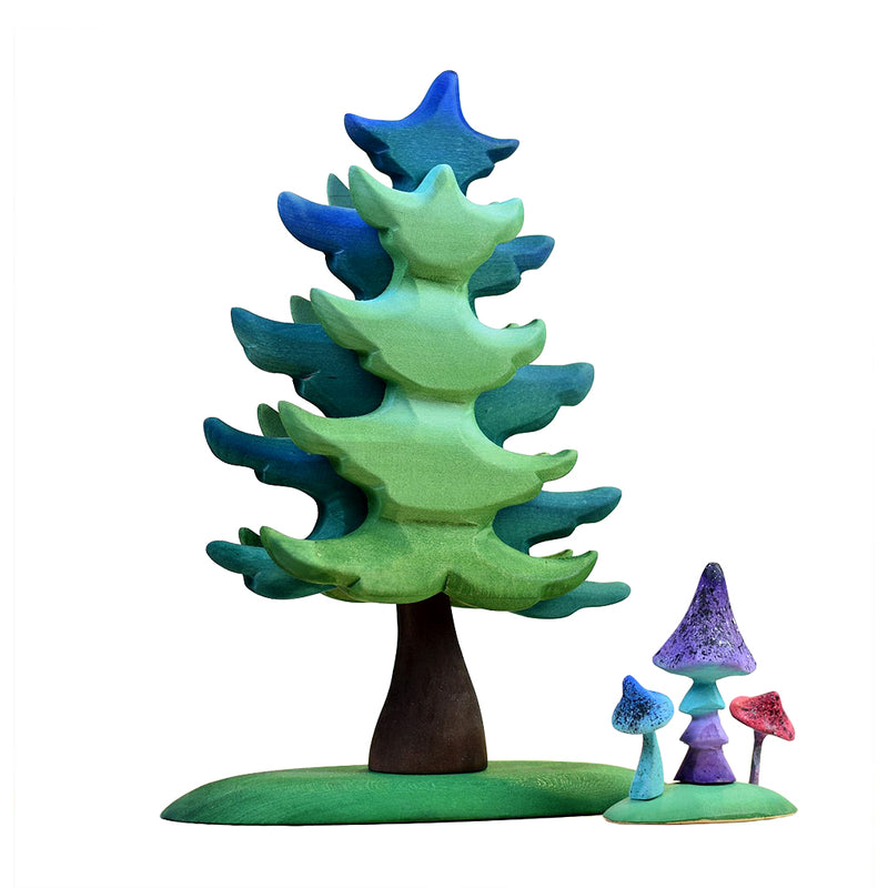 Large Wooden Toy Spruce Tree