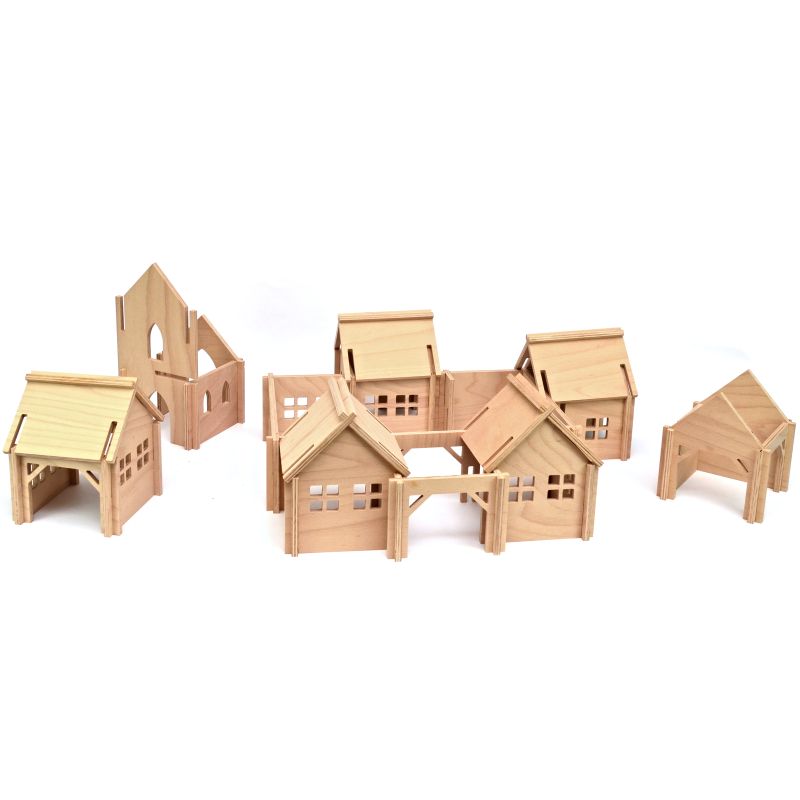 Wooden Town - Large Set