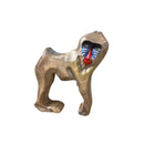 Wooden Mandrill Figure