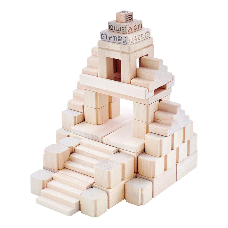 Large Wooden Building Blocks - Maya Civilisation
