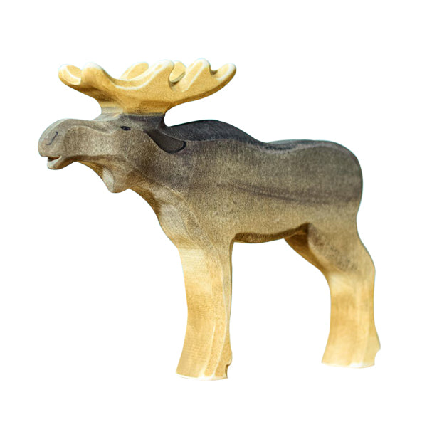 Wooden Moose - Bull