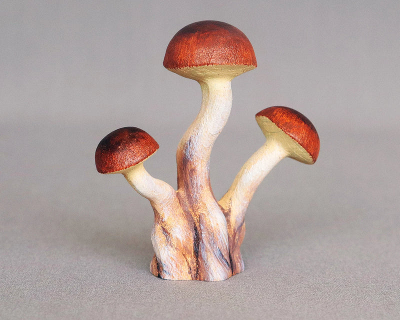 Wooden Porcini Mushrooms