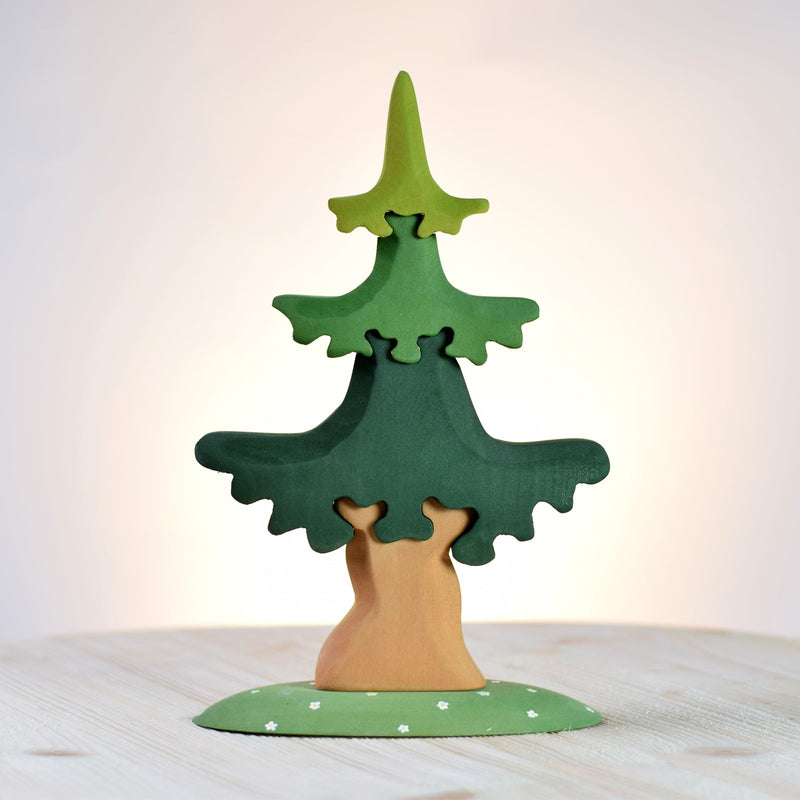 Wooden Spruce Tree Puzzle - Large