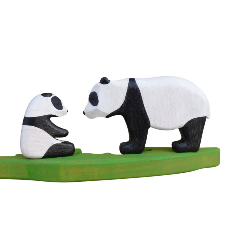 Wooden Panda Bear Set