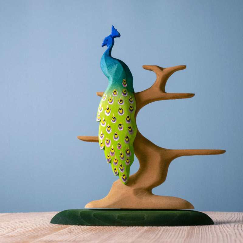 Wooden Peacock