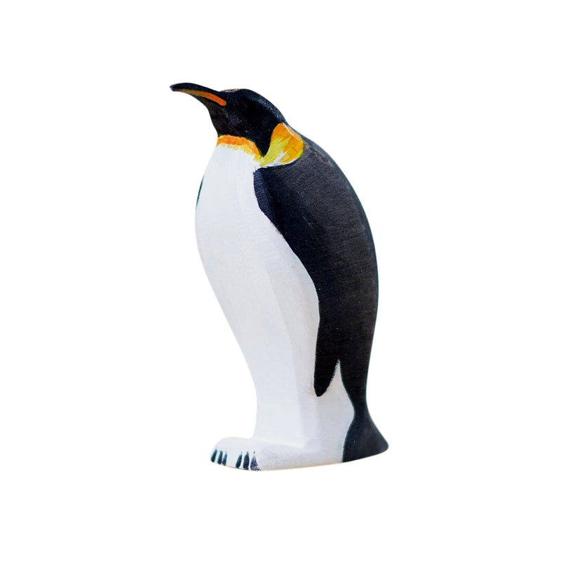Wooden Emperor Penguin Figure