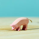 Wooden Piglet - Eating