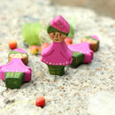 Wooden Gnome - Rose Girl