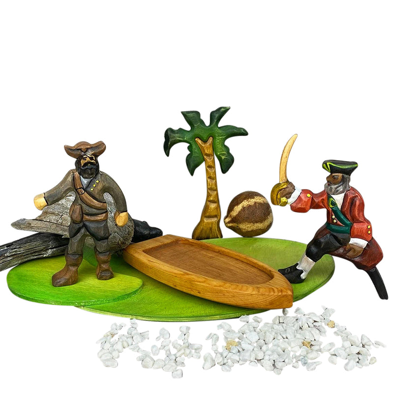 Wooden Pirate With Eye Patch