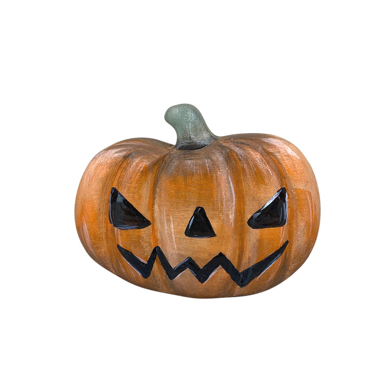 Wooden Halloween Pumpkin