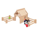 Wooden Farm Shelter with Fencing - Medium Set