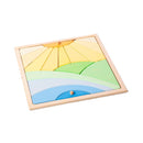 Wooden Sun Landscape Puzzle For Chidlren