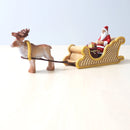 Wooden Santa Sitting