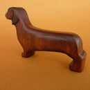 Wooden Dachshund Dog - Brown