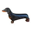 Wooden Dachshund Dog - Black & Tan