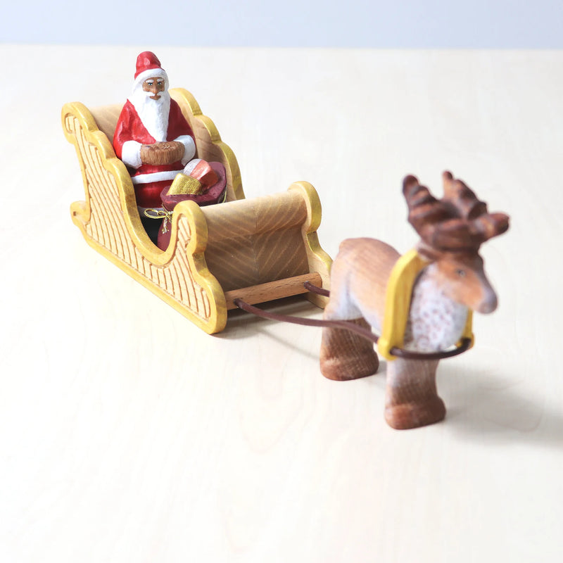 Wooden Santa Sitting