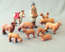 Wooden Shepherd Figure