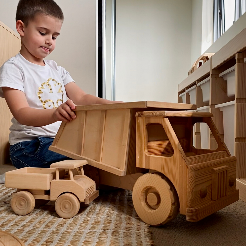 Extra Large Wooden Toy Dump Truck Robur