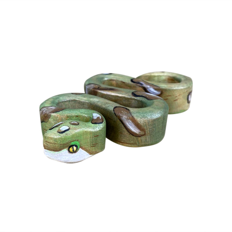 Wooden Toy Snake Figure