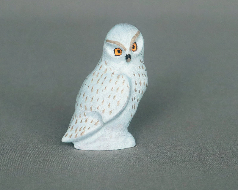 Wooden Snow Owl