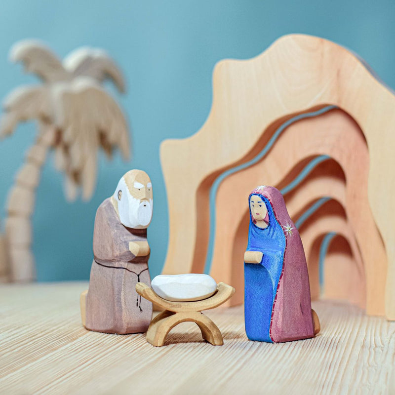 Wooden Baby Jesus Set