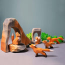 Wooden Fox - Sitting